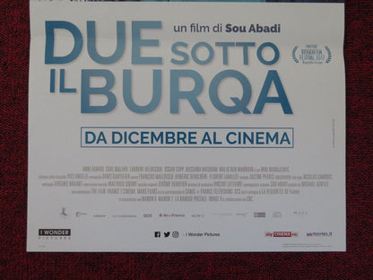 DUE SOTTO IL BURQA ITALIAN LOCANDINA (26.5"x12.5") POSTER FELIX MOATI 2017 Rendezvous Cinema Movie posters