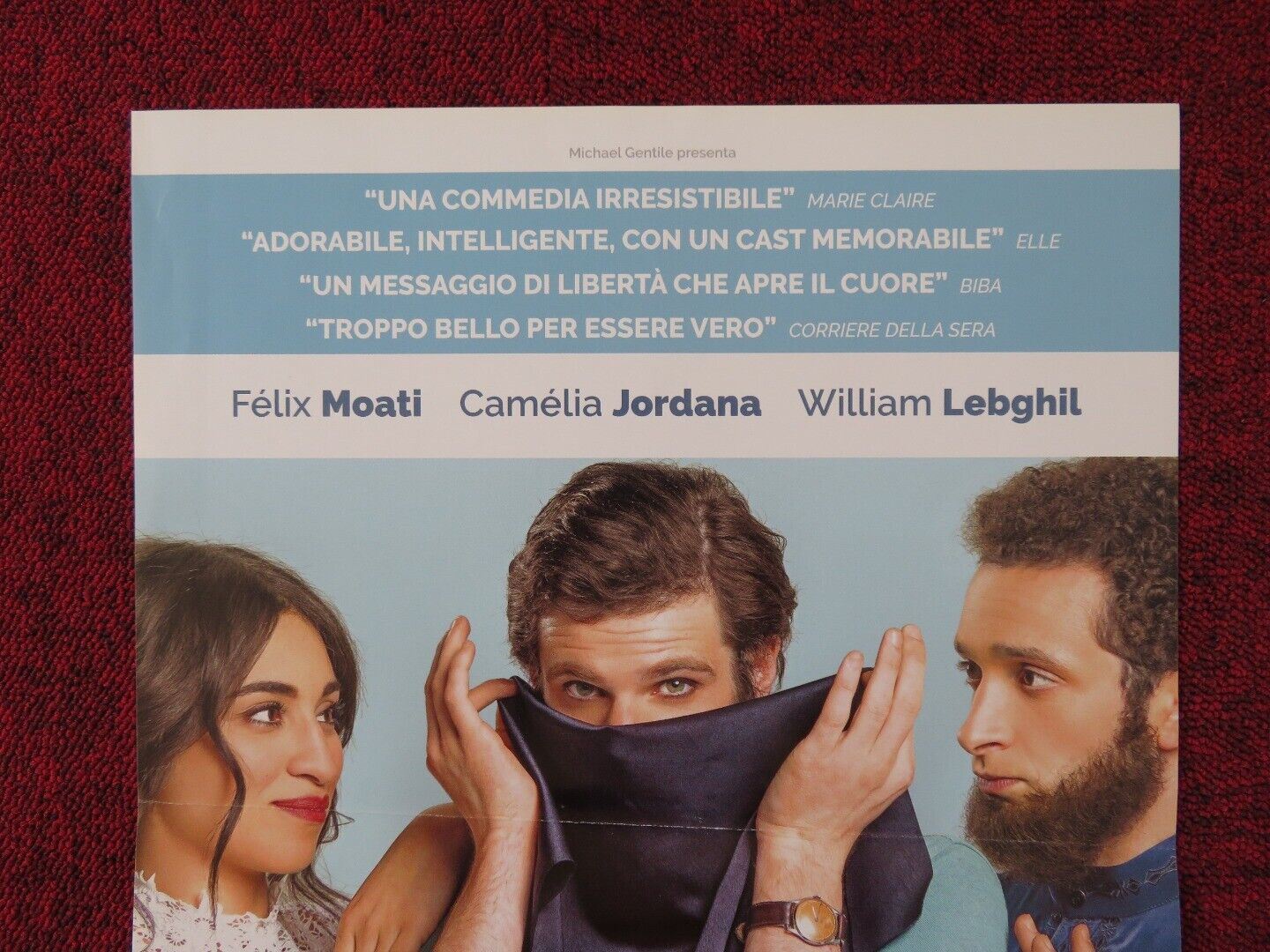 DUE SOTTO IL BURQA ITALIAN LOCANDINA (26.5"x12.5") POSTER FELIX MOATI 2017 Rendezvous Cinema Movie posters