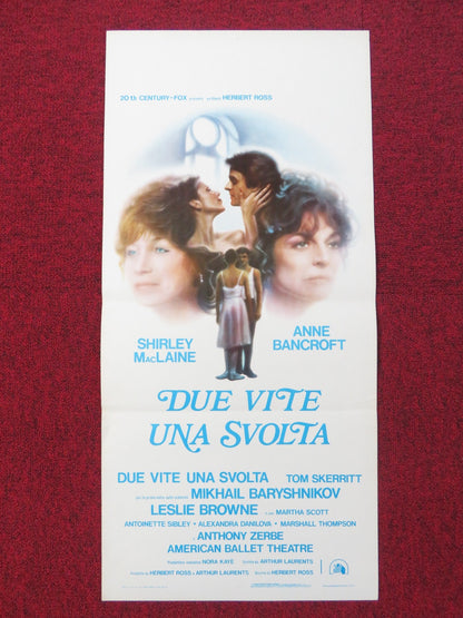 DUE VITE UNA SVOLTA ITALIAN LOCANDINA POSTER SHIRLEY MACLAINE ANNE BANCROFT 1978 Rendezvous Cinema Movie posters