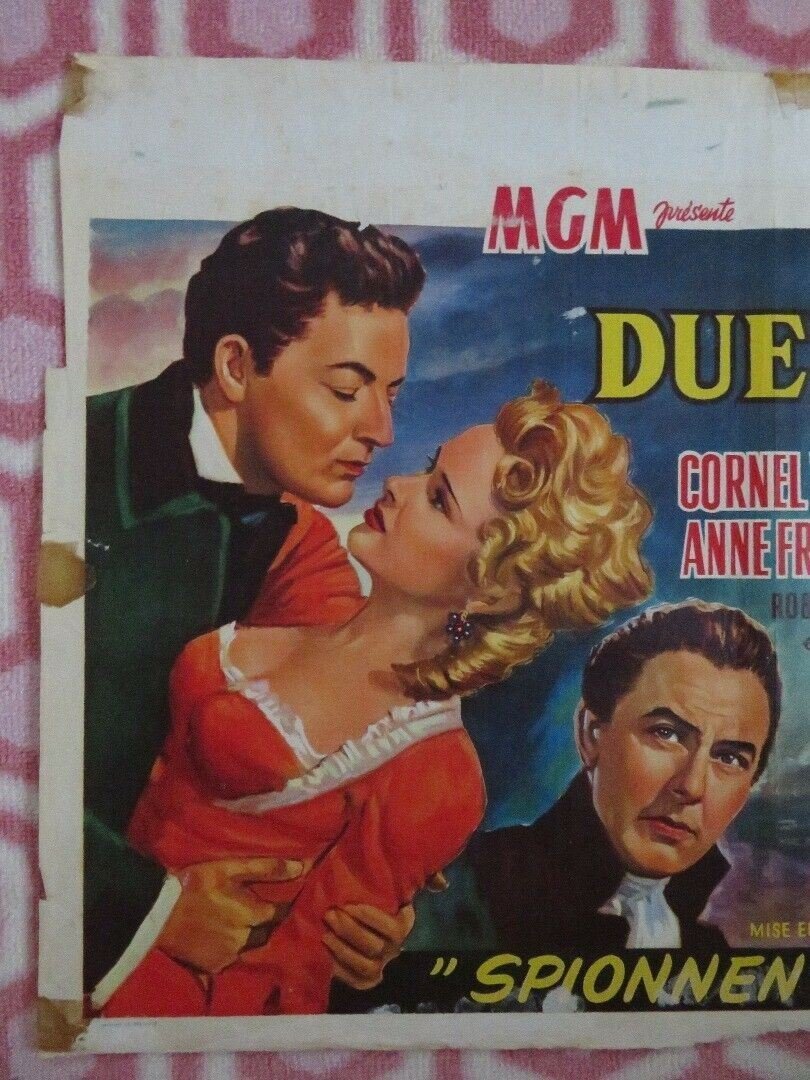 DUEL D'ESPIONS/ THE SCARLET COAT BELGIUM (14.5"x 21.5") POSTER CORNEL WILDE 1955 Movie posters