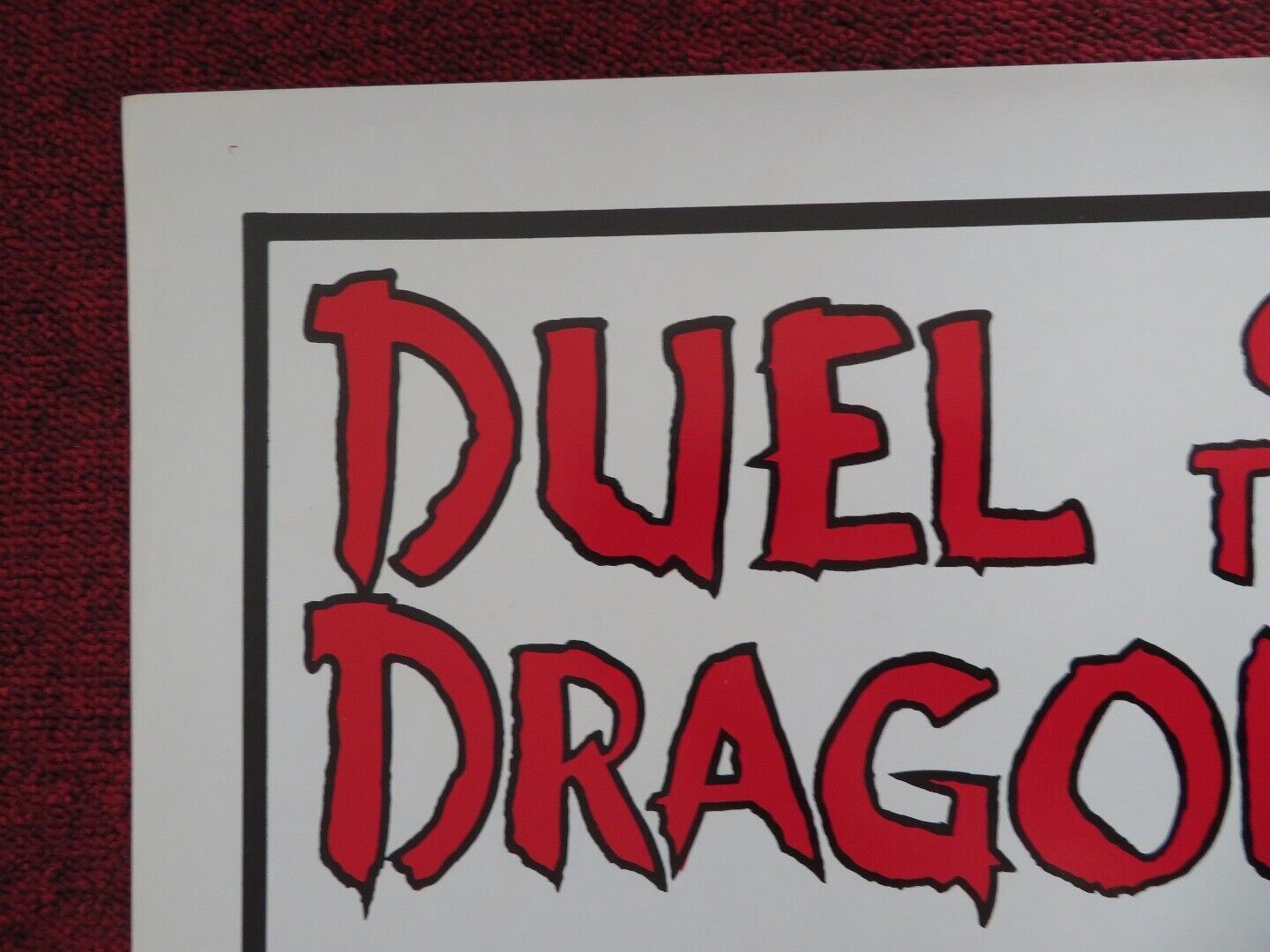 DUEL OF THE DRAGONS / REVENGE OF THE DRUNKEN MASTER US ONE SHEET ROLLED POSTER Movie posters