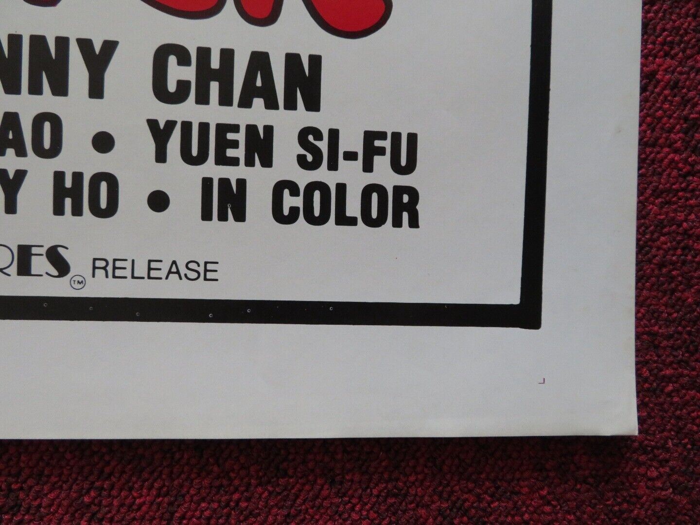 DUEL OF THE DRAGONS / REVENGE OF THE DRUNKEN MASTER US ONE SHEET ROLLED POSTER Movie posters