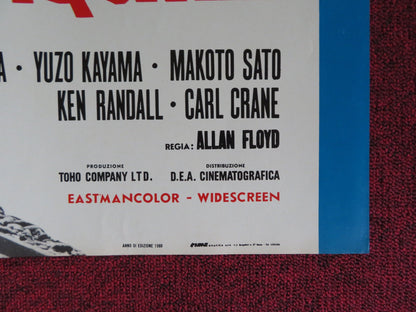 DUELLO DI AQUILE ITALIAN FOGLIO POSTER MAKOTO SATO YOSUKE NATSUKI 1963 Rendezvous Cinema Movie posters