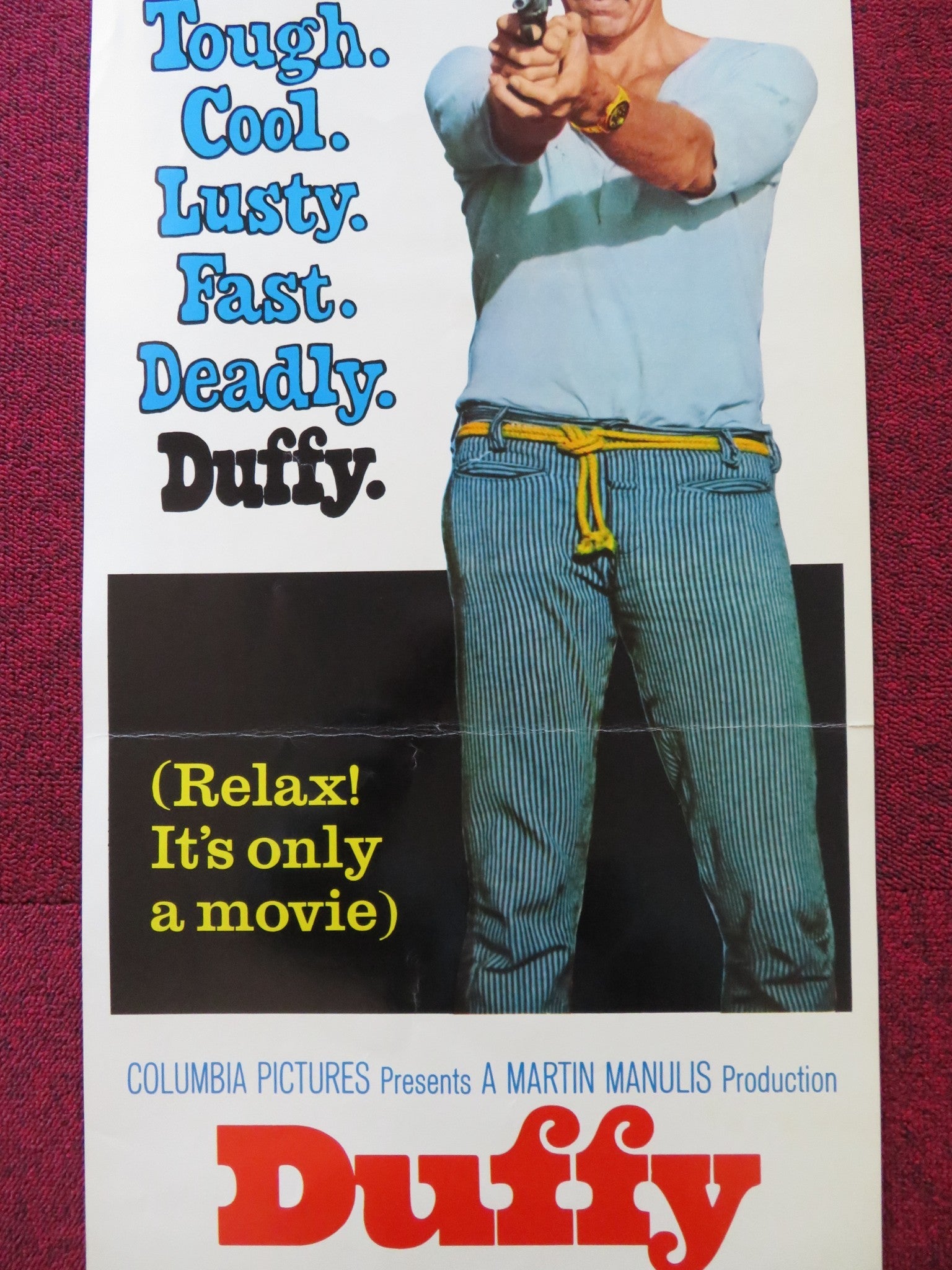 DUFFY US INSERT (14"x 36") POSTER JAMES COBURN JAMES MASON 1968 Rendezvous Cinema Movie posters