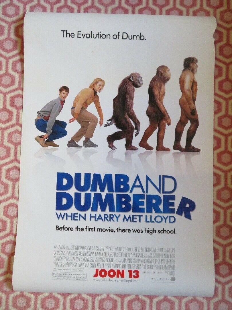 DUMB AND DUMBERER US ONE SHEET ROLLED POSTER JIM CARREY 2003 Rendezvous Cinema Movie posters