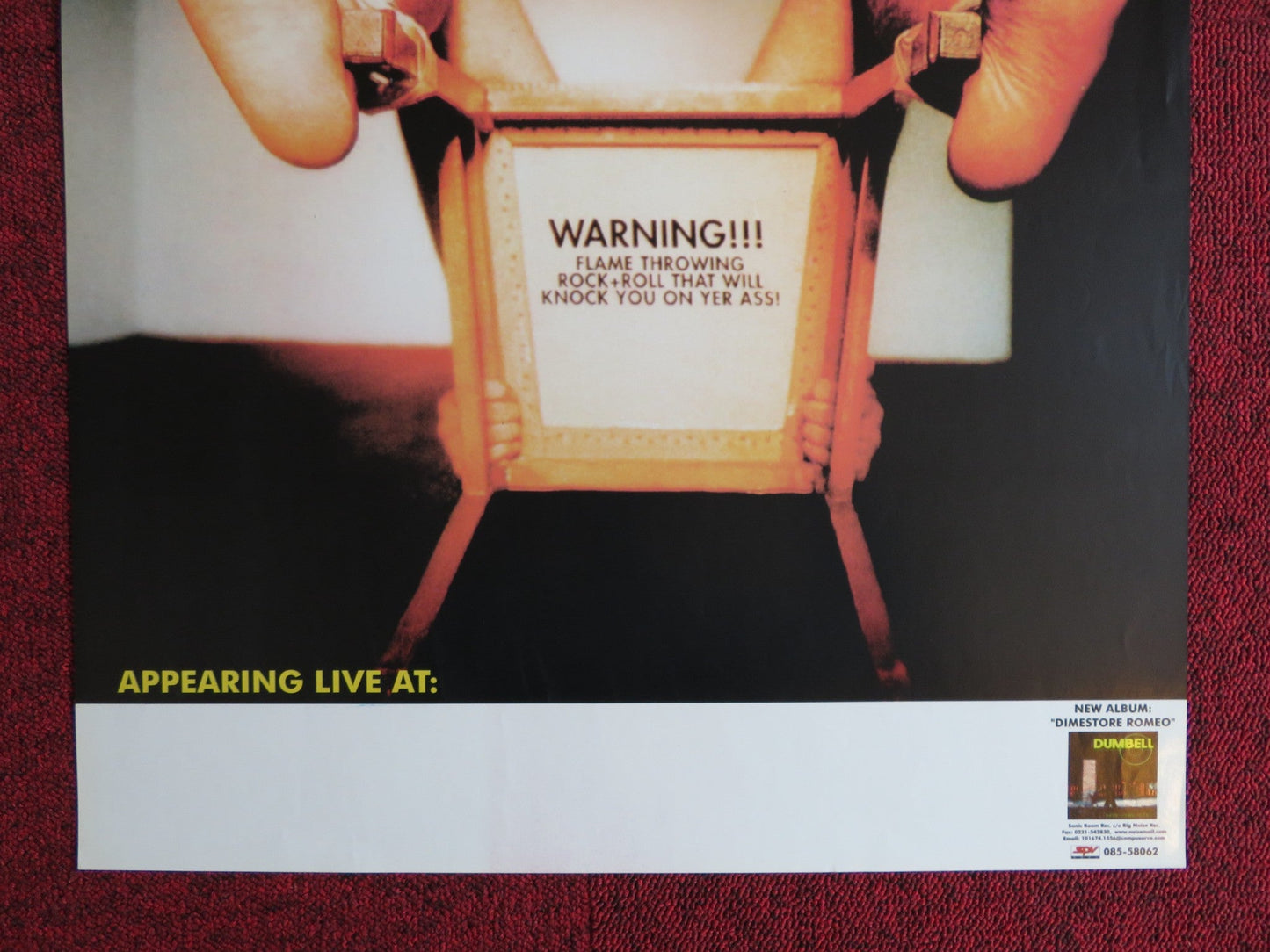 DUMBELL DIMESTORE ROMEO US MUSIC PROMO ALBUM POSTER 2007 Rendezvous Cinema Movie posters