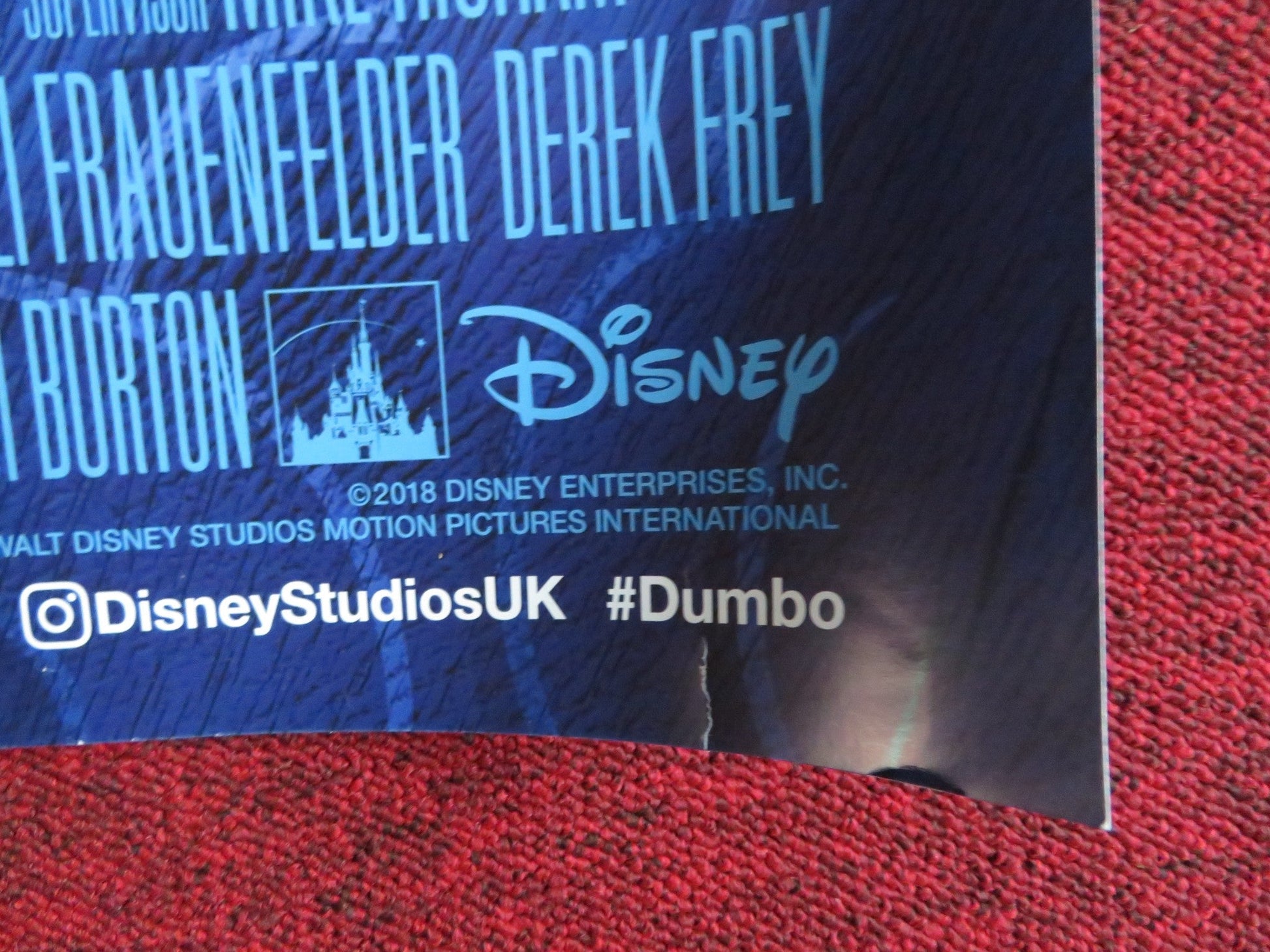 DUMBO UK QUAD (30"x 40") ROLLED POSTER COLIN FARRELL MICHAEL KEATON 2019 Rendezvous Cinema Movie posters