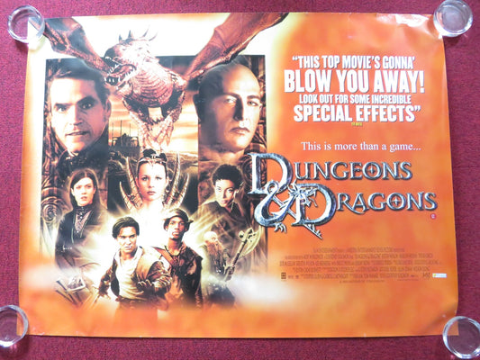 DUNGEONS & DRAGONS UK QUAD (30"x 40") ROLLED POSTER JEREMY IRONS T. BIRCH 2000 Rendezvous Cinema Movie posters