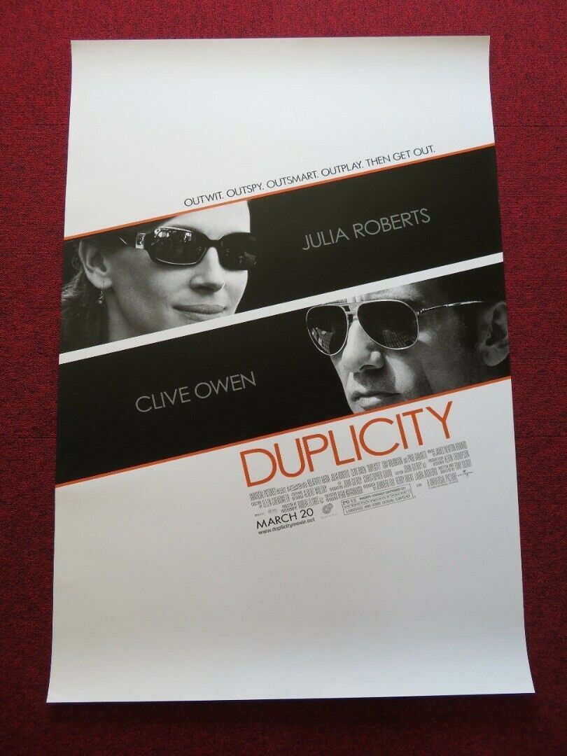 DUPLICITY US ONE SHEET ROLLED POSTER JULIA ROBERTS CLIVE OWEN 2009 Movie posters