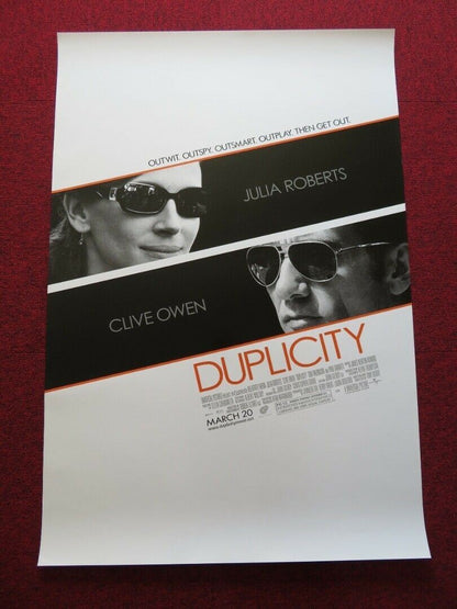 DUPLICITY US ONE SHEET ROLLED POSTER JULIA ROBERTS CLIVE OWEN 2009 Movie posters