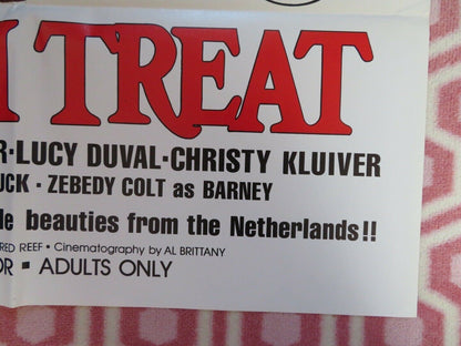 DUTCH TREAT (38" x 25") ADULT FOLDED US ONE SHEET POSTER CARRAH MAJOR 1977 Movie posters