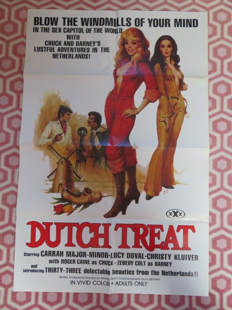 DUTCH TREAT (38" x 25") ADULT FOLDED US ONE SHEET POSTER CARRAH MAJOR 1977 Movie posters