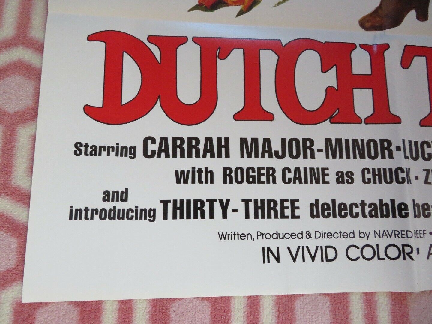 DUTCH TREAT (38" x 25") ADULT FOLDED US ONE SHEET POSTER CARRAH MAJOR 1977 Movie posters