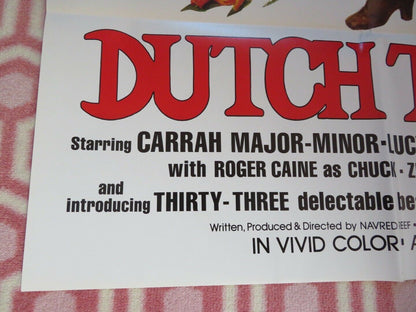 DUTCH TREAT (38" x 25") ADULT FOLDED US ONE SHEET POSTER CARRAH MAJOR 1977 Movie posters