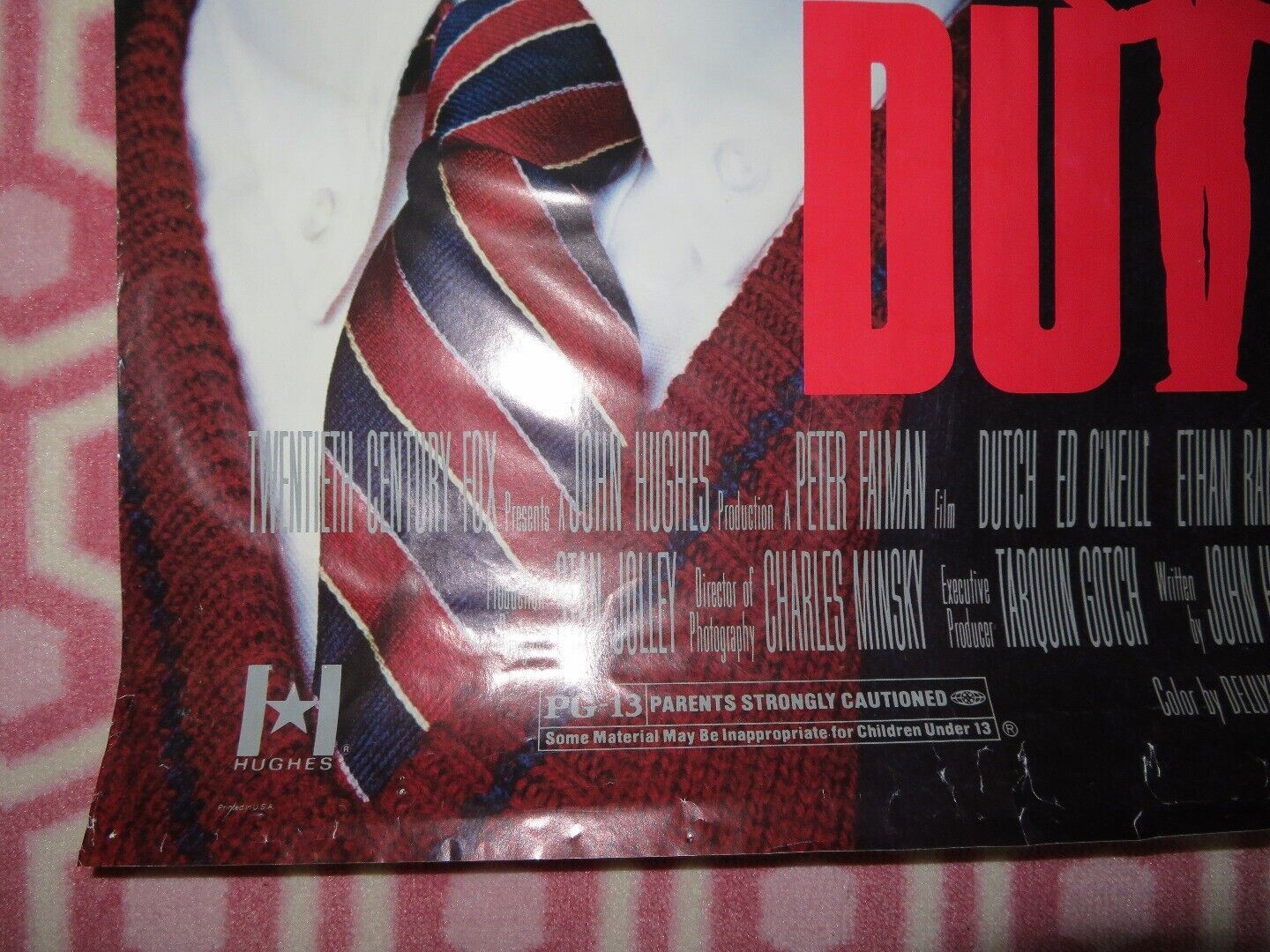 DUTCH US ONE SHEET ROLLED POSTER JOHN HUGHES 1991 Movie posters