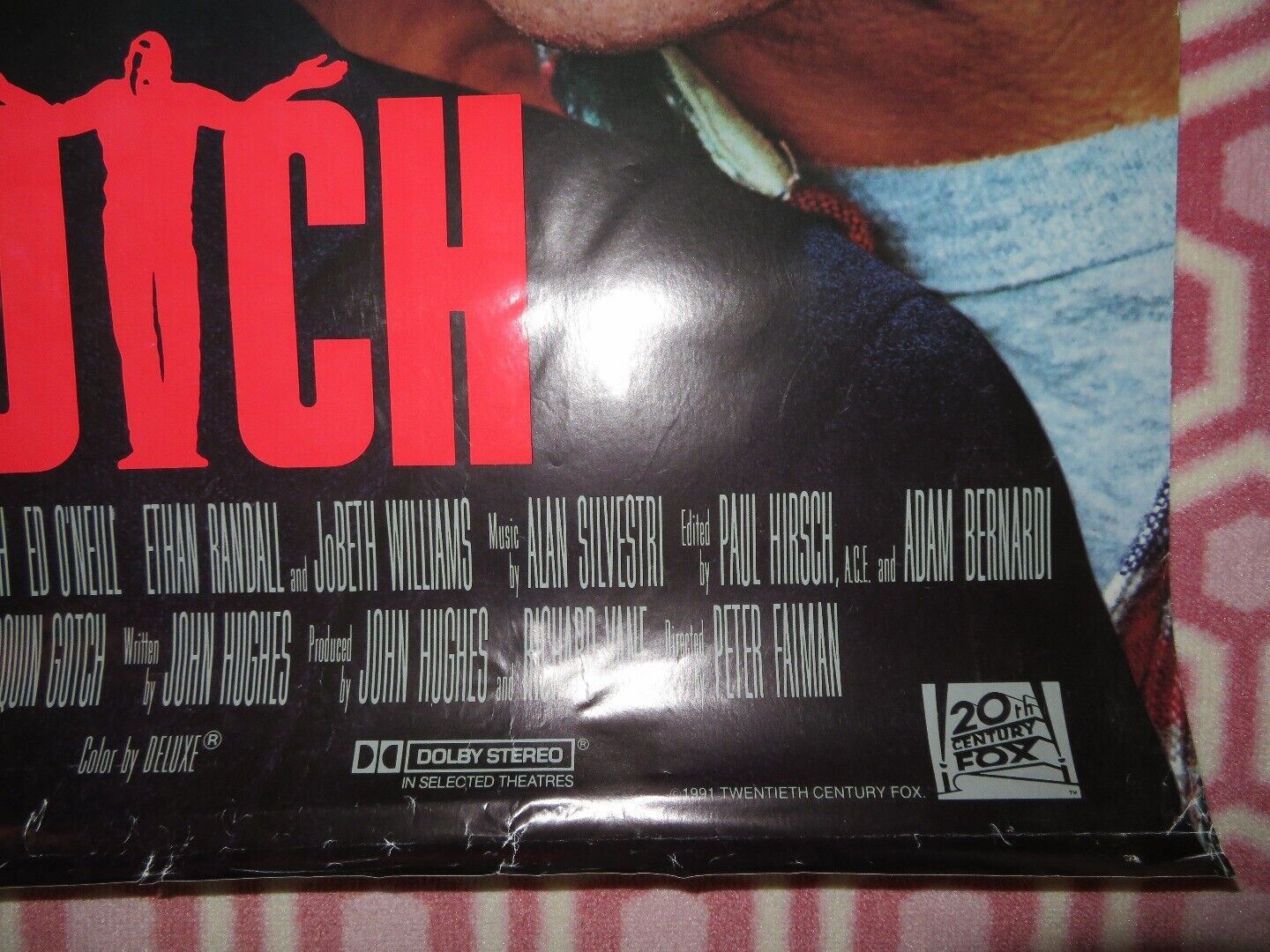 DUTCH US ONE SHEET ROLLED POSTER JOHN HUGHES 1991 Movie posters
