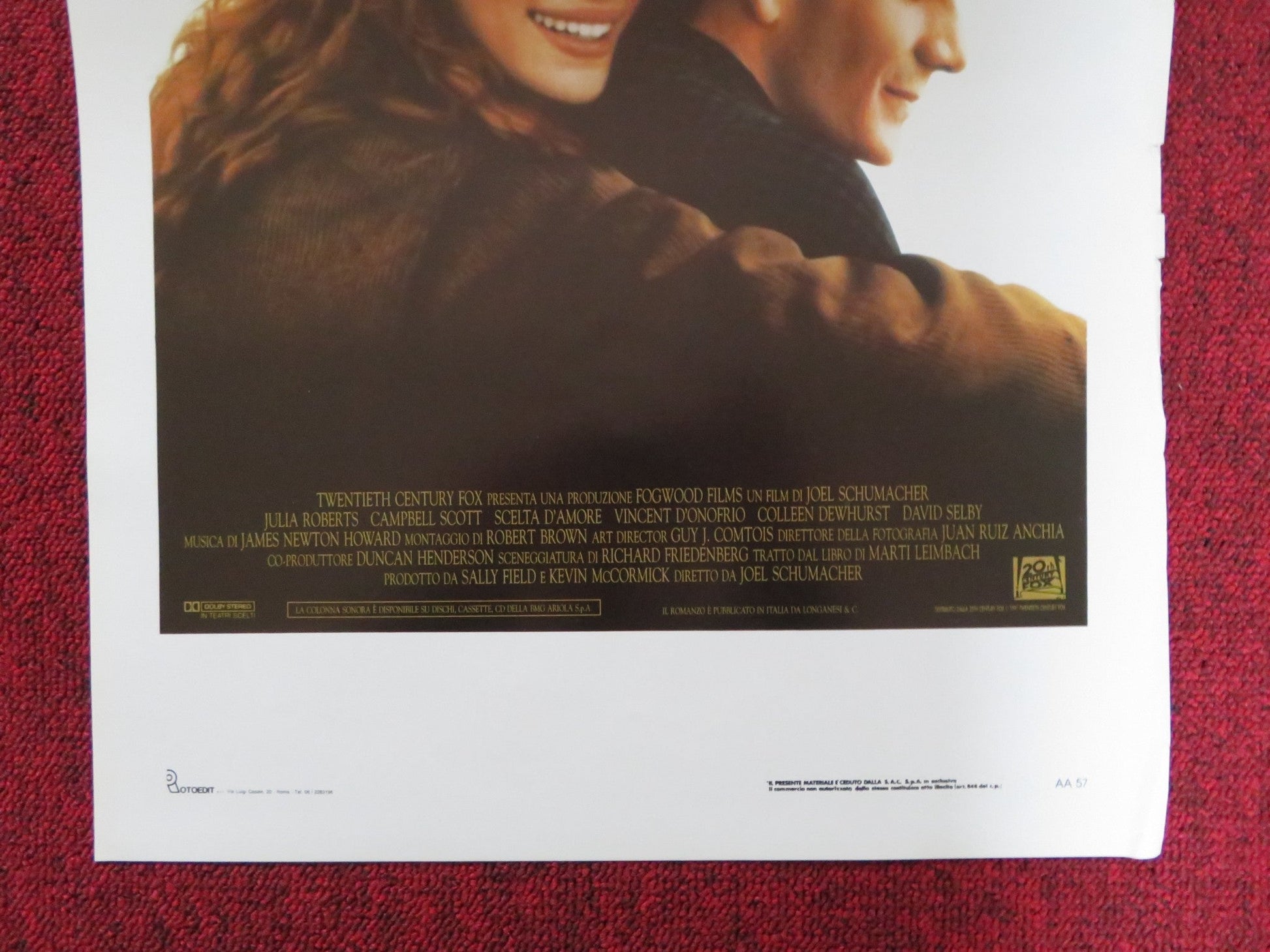 DYING YOUNG ITALIAN LOCANDINA POSTER JULIA ROBERTS CAMPBELL SCOTT 1991 Rendezvous Cinema Movie posters
