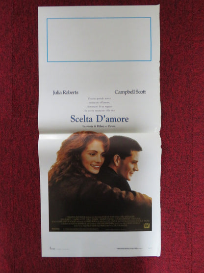 DYING YOUNG ITALIAN LOCANDINA POSTER JULIA ROBERTS CAMPBELL SCOTT 1991 Rendezvous Cinema Movie posters
