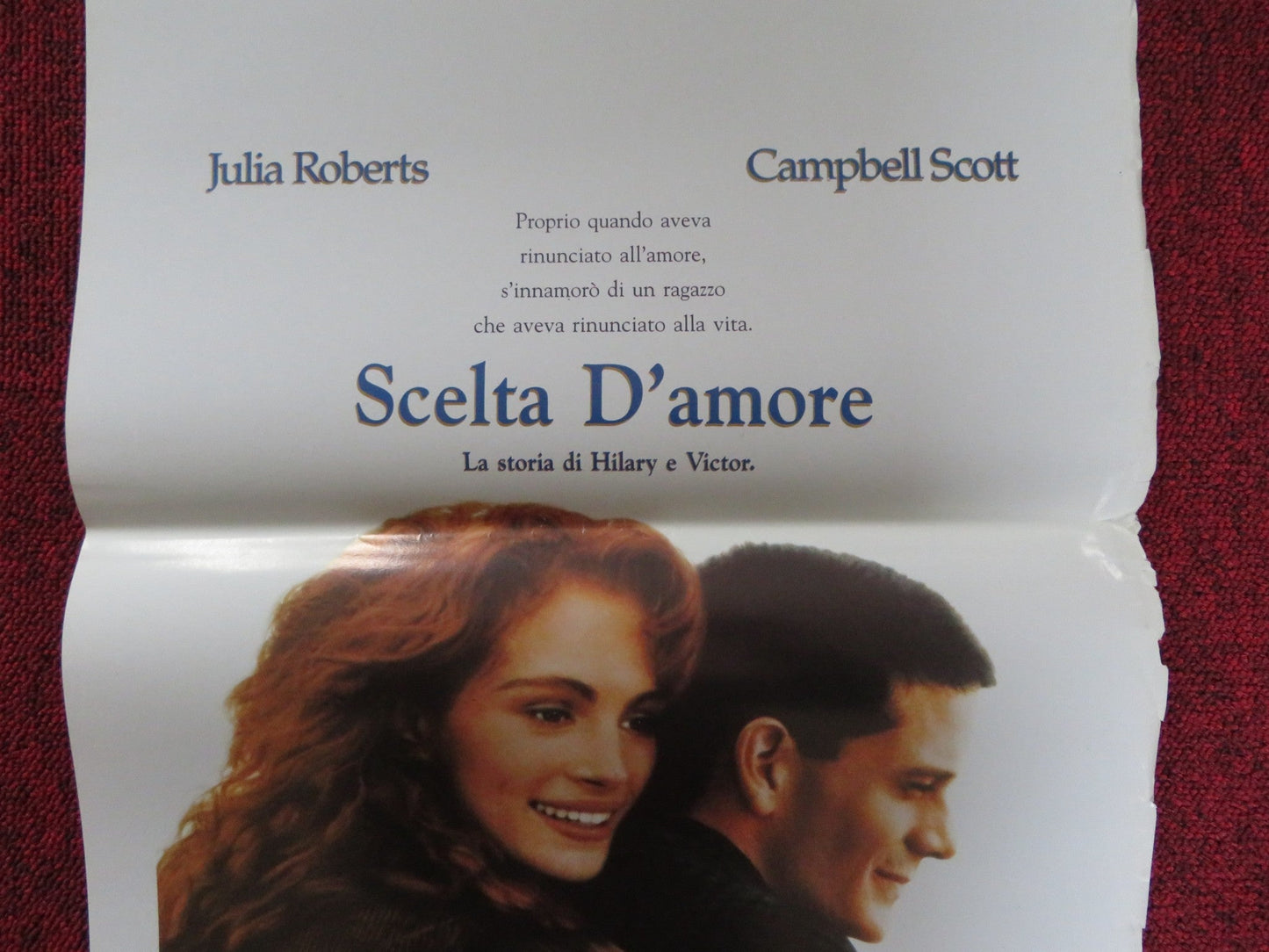 DYING YOUNG ITALIAN LOCANDINA POSTER JULIA ROBERTS CAMPBELL SCOTT 1991 Rendezvous Cinema Movie posters