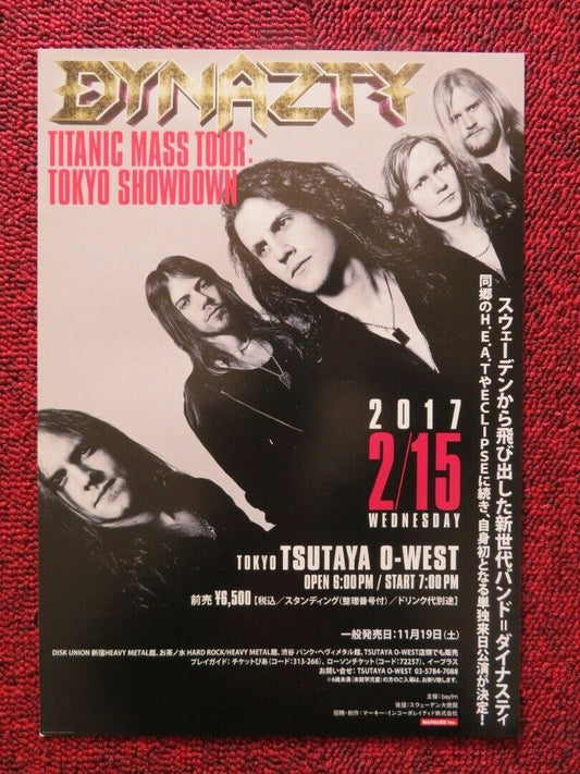 DYNAZTY - TITANIC MASS TOUR JAPANESE MUSIC TOUR GIG POSTER 2017 Movie posters