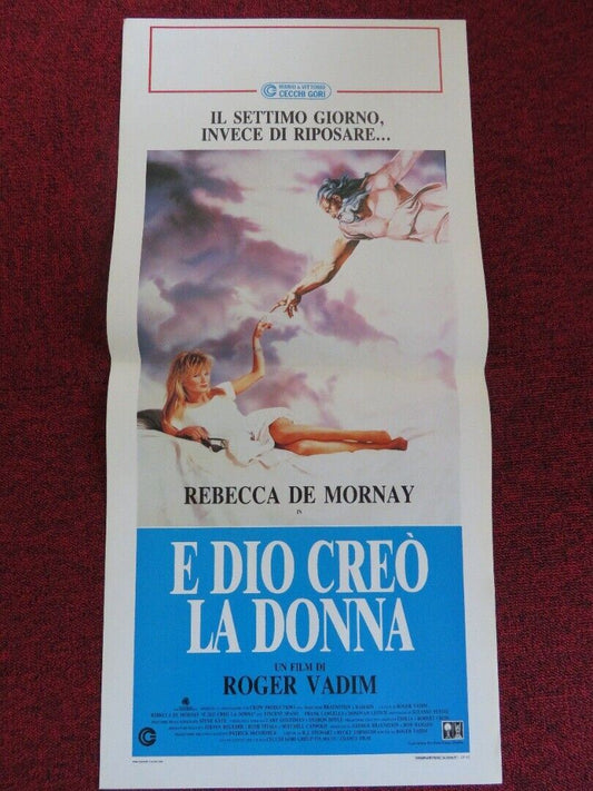 E DIO CREO LA DONNA ITALIAN LOCANDINA (27.5"x13") POSTER ROGER VADIM 1988 - Rendezvous Cinema