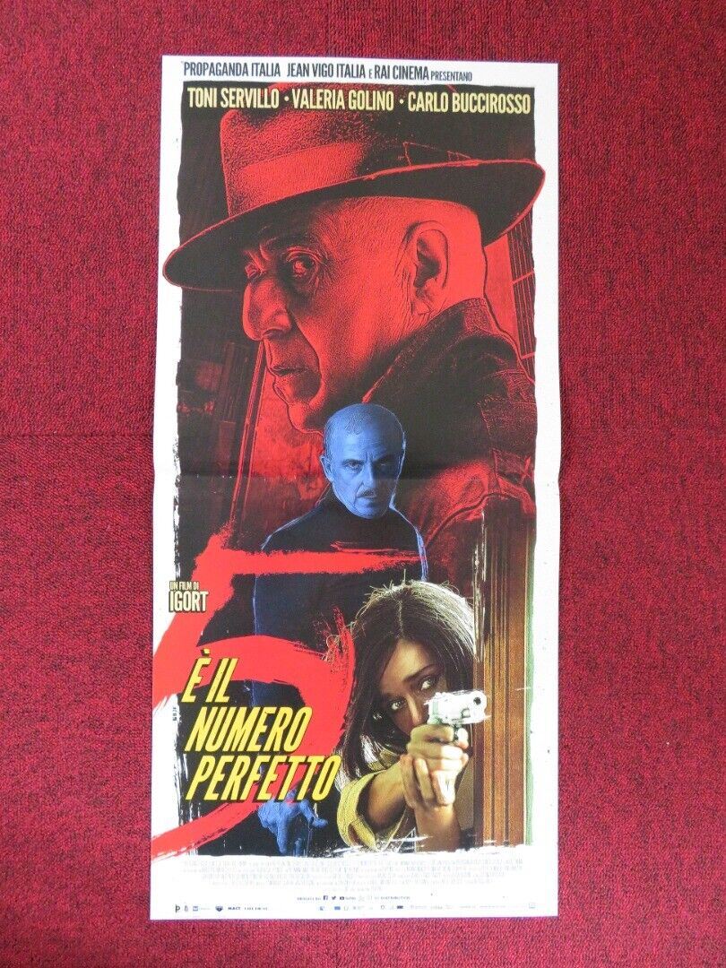 E IL NUMERO PERFETTO ITALIAN LOCANDINA (26.5"x12.5") POSTER TONI SERVILLO 2019 Rendezvous Cinema Movie posters
