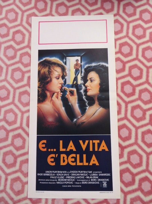 E... LA VITA E' BELLA /Life Is Beautiful ITALIAN LOCANDINA (27.5"x13.5") POSTER Movie posters
