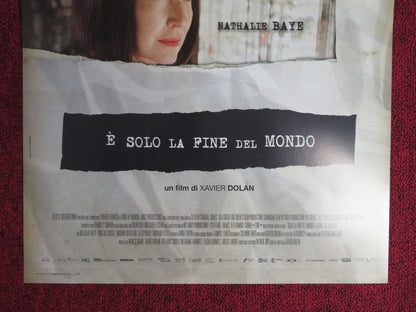 E SOLO LA FINE DEL MONDO ITALIAN LOCANDINA POSTER VINCENT CASSEL 2016 Rendezvous Cinema Movie posters