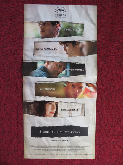 E SOLO LA FINE DEL MONDO ITALIAN LOCANDINA POSTER VINCENT CASSEL 2016 Rendezvous Cinema Movie posters