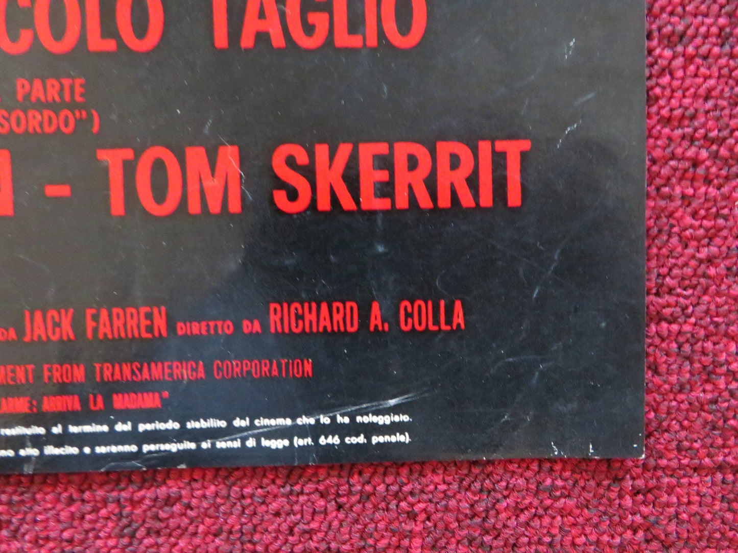 E TUTTO IN BIGLIETTI DI PICCOLO TAGLIO - A ITALIAN FOTOBUSTA POSTER REYNOLDS '72 Rendezvous Cinema Movie posters