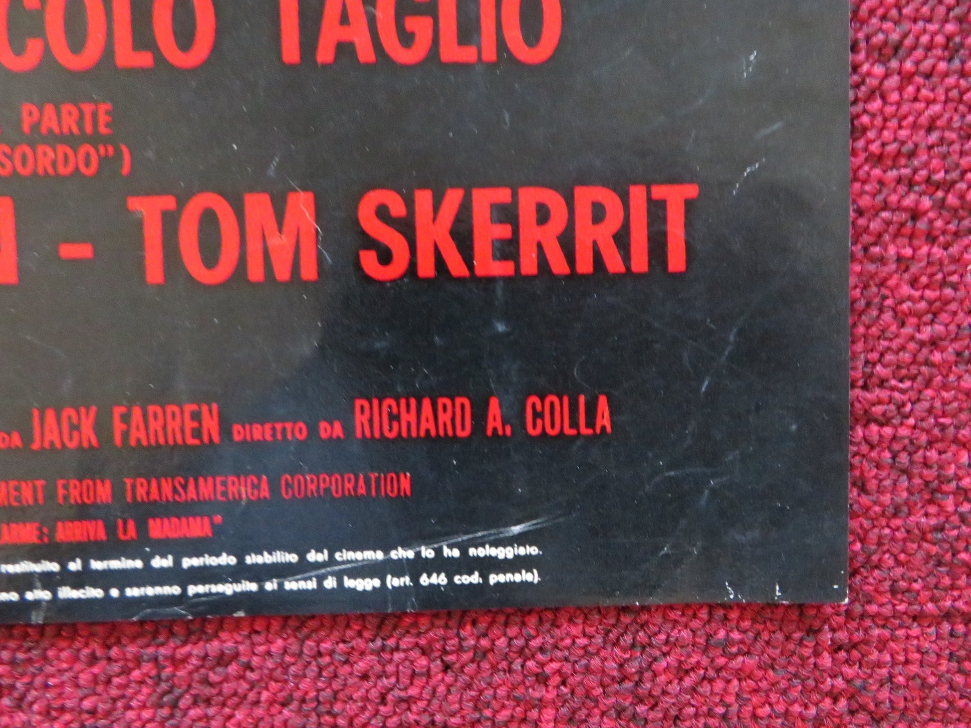 E TUTTO IN BIGLIETTI DI PICCOLO TAGLIO - A ITALIAN FOTOBUSTA POSTER REYNOLDS '72 Rendezvous Cinema Movie posters