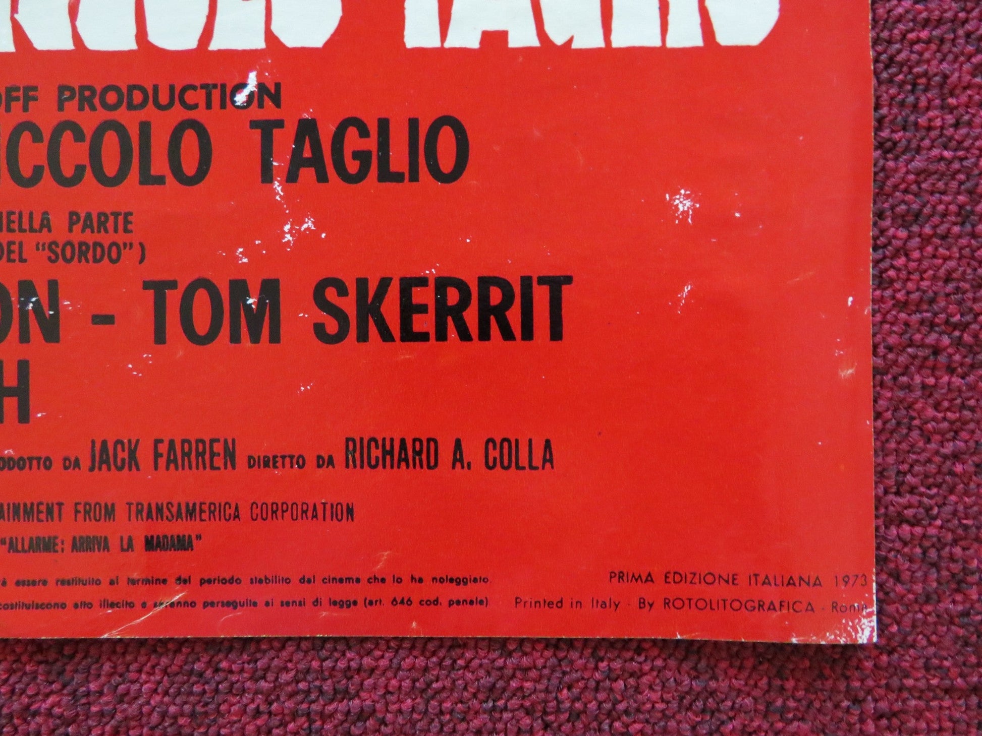 E TUTTO IN BIGLIETTI DI PICCOLO TAGLIO - B ITALIAN FOTOBUSTA POSTER REYNOLDS '72 Rendezvous Cinema Movie posters