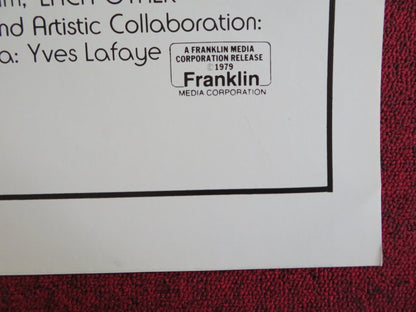 EACH OTHER US TRI FOLDED ONE SHEET ROLLED POSTER MICHAL - BAT ADAM B CATILLON 1979 Rendezvous Cinema Movie posters