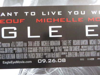 EAGLE EYE US ONE SHEET ROLLED POSTER SHIA LABEOUF MICHELLE MONAGHAN 2008 Rendezvous Cinema Movie posters