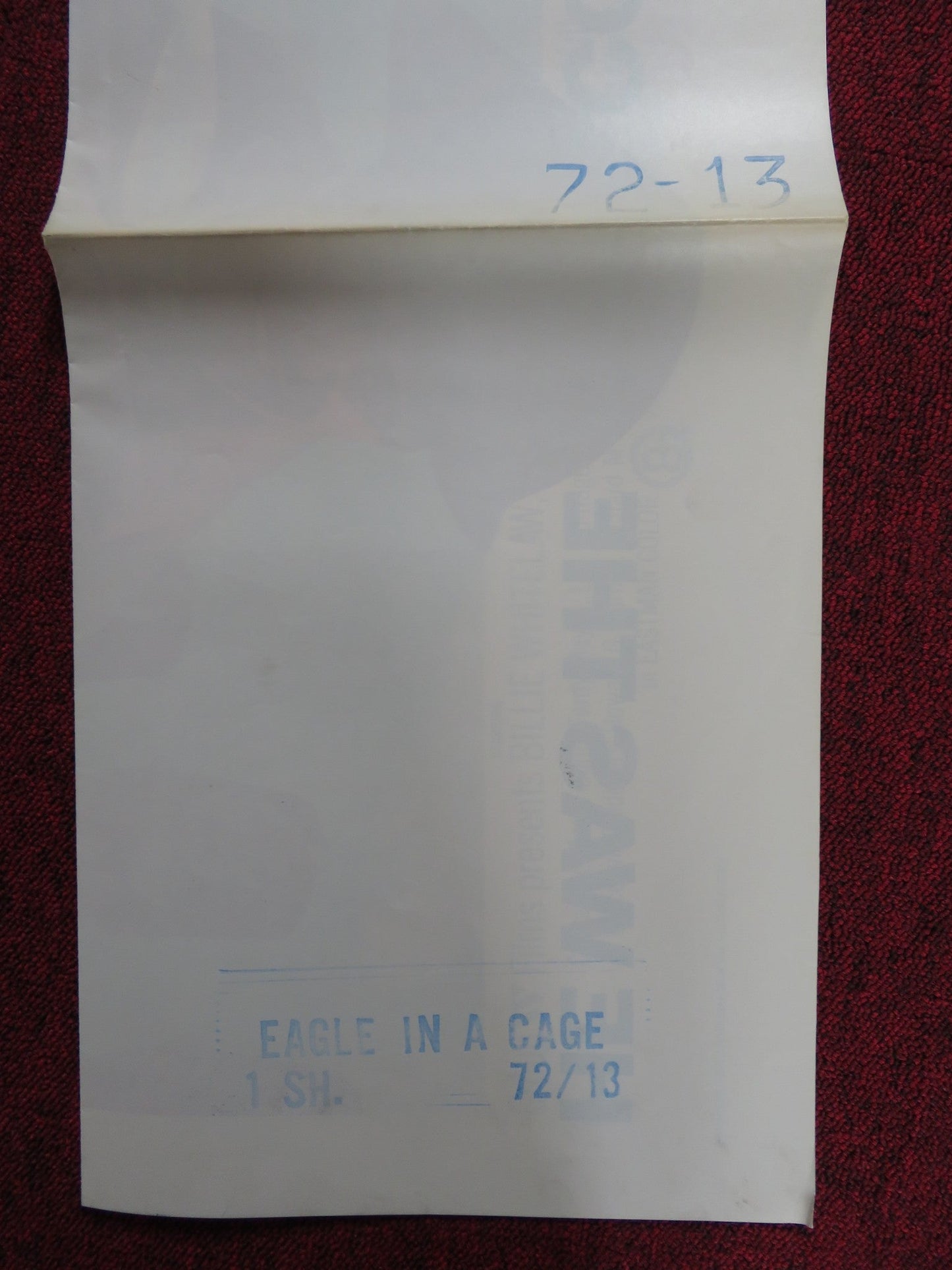 EAGLE IN A CAGE FOLDED US ONE SHEET POSTER BILLIE WHITELAW RALPH RICHARDSON 1972 Rendezvous Cinema Movie posters