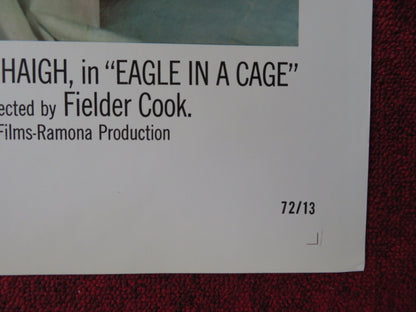 EAGLE IN A CAGE FOLDED US ONE SHEET POSTER BILLIE WHITELAW RALPH RICHARDSON 1972 Rendezvous Cinema Movie posters