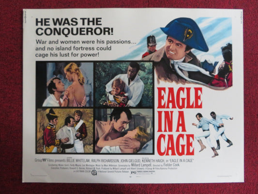 EAGLE IN A CAGE US HALF SHEET (22"x 28") POSTER BILLIE WHITELAW 1972 Rendezvous Cinema Movie posters