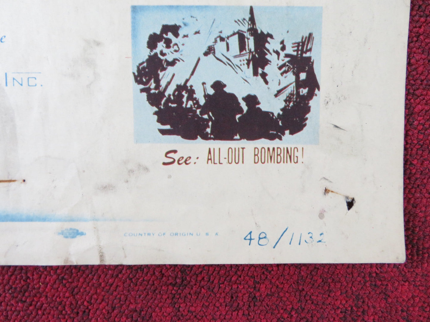 EAGLE SQUADRON US INSERT (14"x 36") POSTER ROBERT STACK DIANA BARRYMORE R1948 Rendezvous Cinema Movie posters