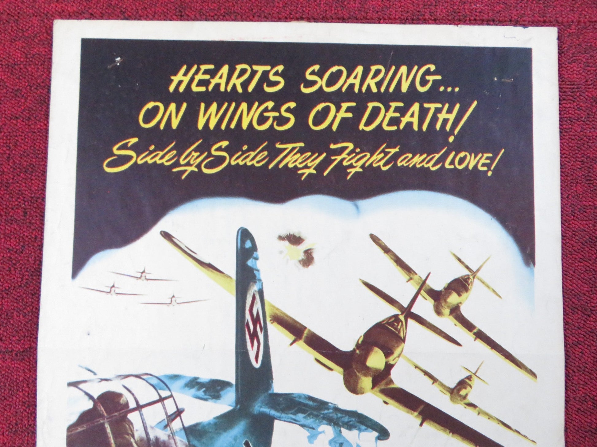 EAGLE SQUADRON US INSERT (14"x 36") POSTER ROBERT STACK DIANA BARRYMORE R1948 Rendezvous Cinema Movie posters