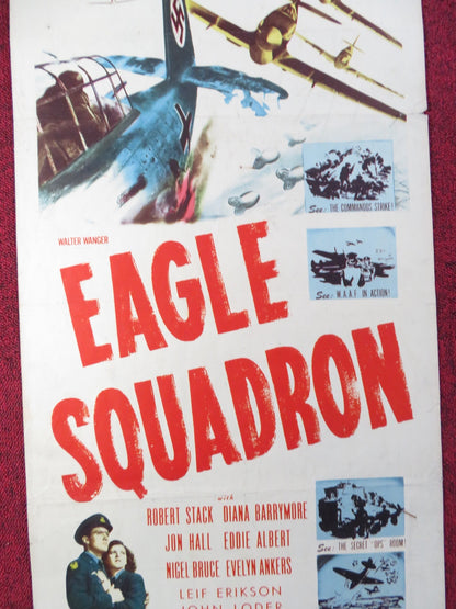 EAGLE SQUADRON US INSERT (14"x 36") POSTER ROBERT STACK DIANA BARRYMORE R1948 Rendezvous Cinema Movie posters