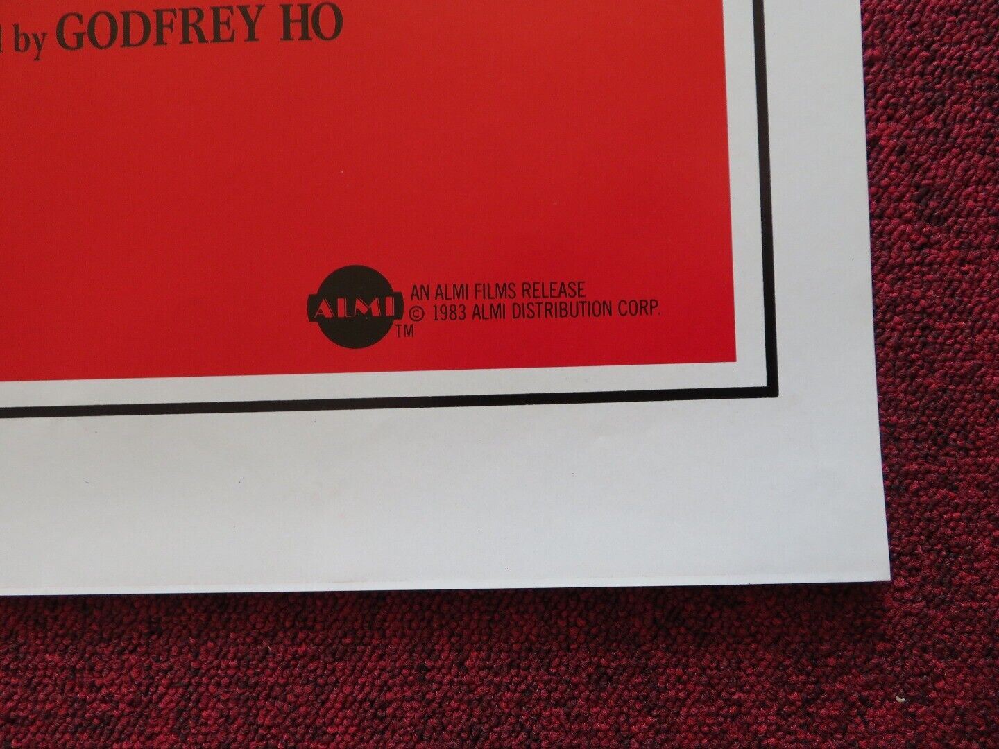 EAGLE VS SILVER FOX / FIST OF GOLDEN MONKEY US ONE SHEET ROLLED POSTER 1983 Movie posters