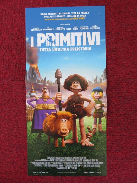 EARLY MAN ITALIAN LOCANDINA (26.5"x12.5") POSTER NICK PARK TIMOTHY SPALL 2018 Rendezvous Cinema Movie posters