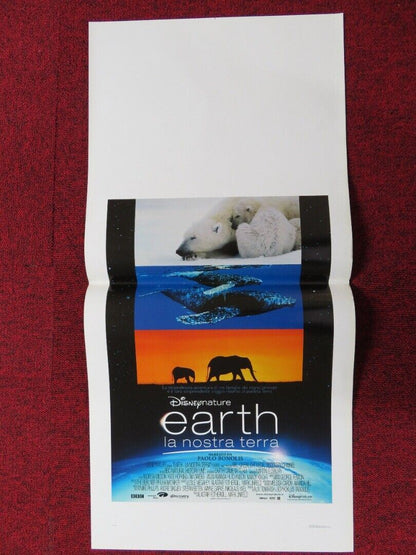 EARTH ITALIAN LOCANDINA (27.5"x13") POSTER DISNEY PAOLO BONOLIS 2007 Movie posters