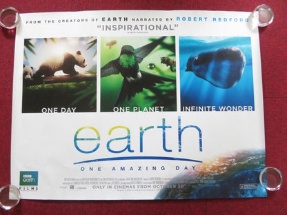 EARTH: ONE AMAZING DAY UK QUAD (30"x 40") ROLLED POSTER ROBERT REDFORD 2017 Rendezvous Cinema Movie posters
