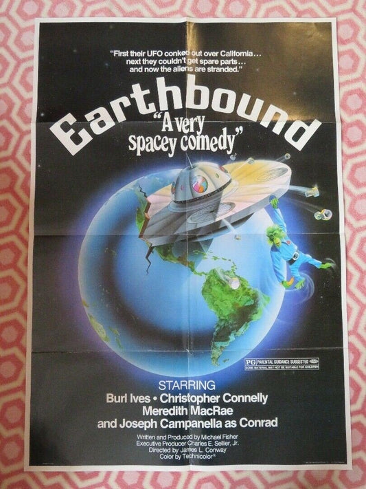 EARTHBOUND FOLDED US ONE SHEET POSTER CHRISTOPHER CONNELLY BURL IVES 1981 Movie posters
