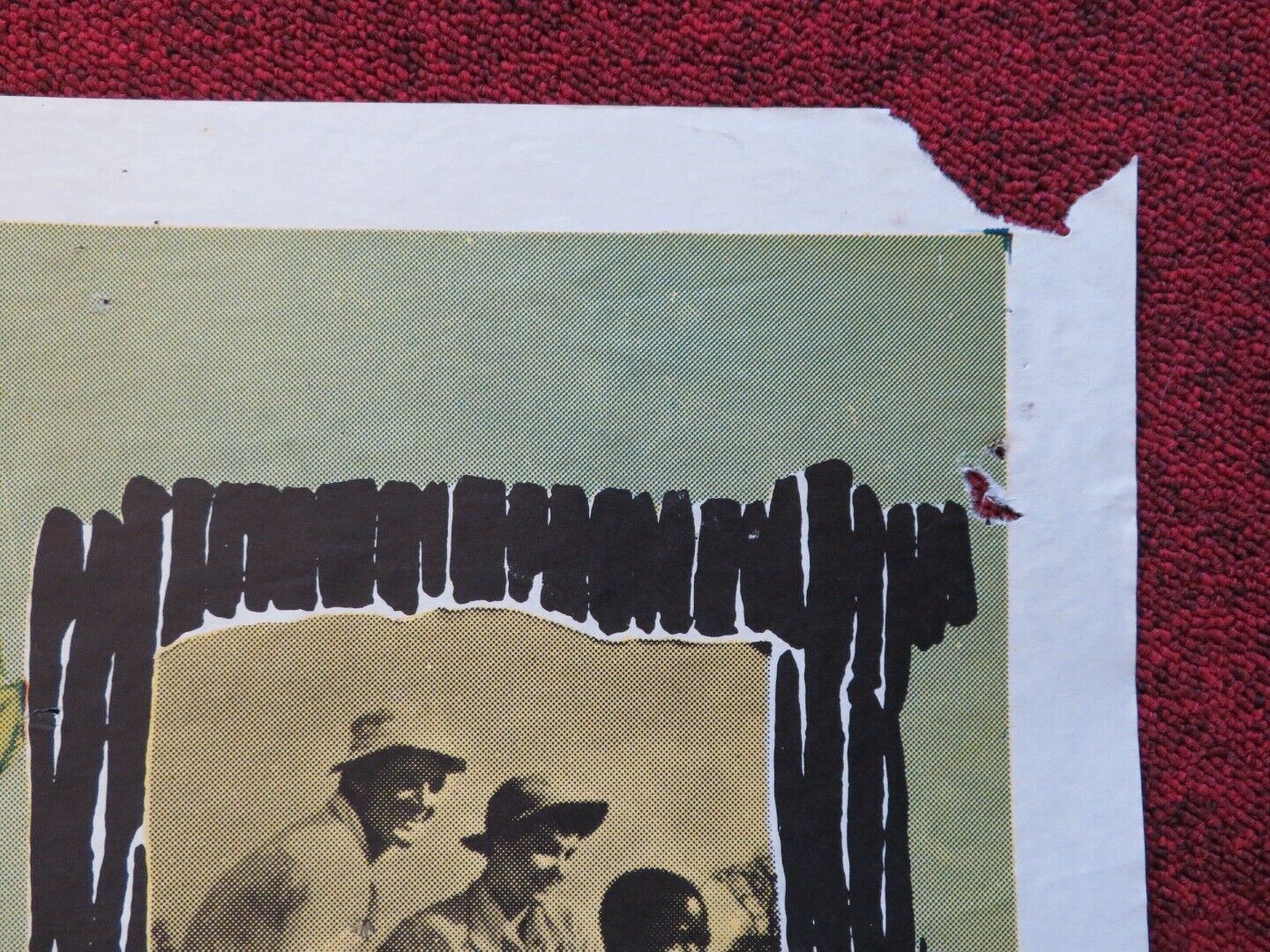 EAST OF KILIMANJARO FOLDED US ONE SHEET POSTER MARSHALL THOMPSON GABY ANDRE 1962 Movie posters