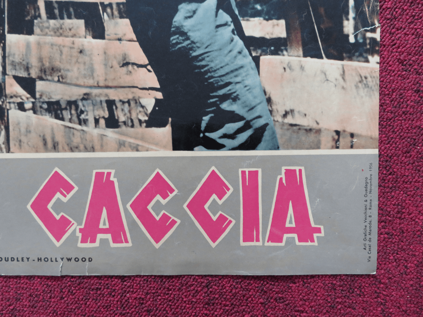 EAST OF KILIMANJARO ITALIAN FOTOBUSTA POSTER MARSHALL THOMPSON GARY ANDRE 1956 Rendezvous Cinema Movie posters