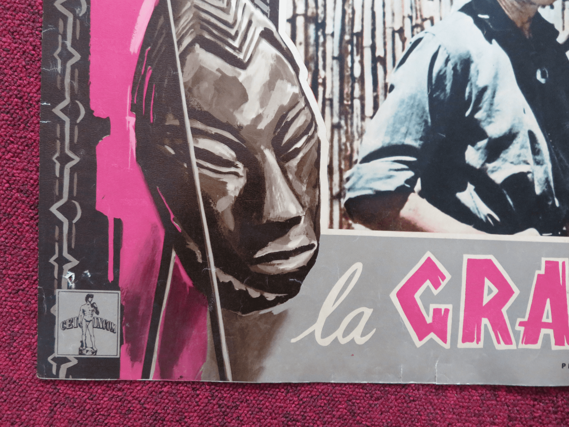 EAST OF KILIMANJARO ITALIAN FOTOBUSTA POSTER MARSHALL THOMPSON GARY ANDRE 1956 Rendezvous Cinema Movie posters