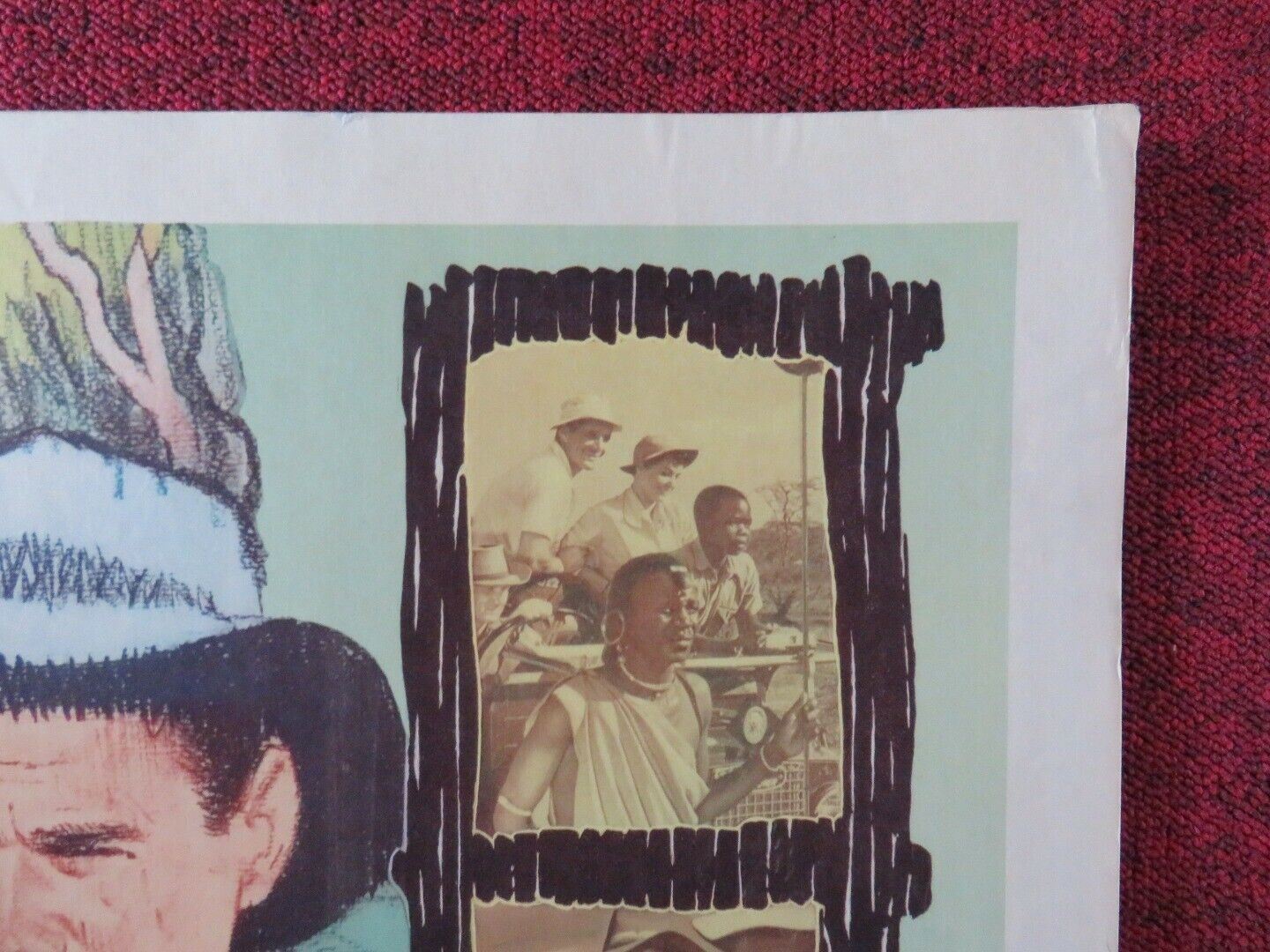 EAST OF KILIMANJARO US HALF SHEET (22"x 28") POSTER MARSHALL THOMPSON 1962 Movie posters