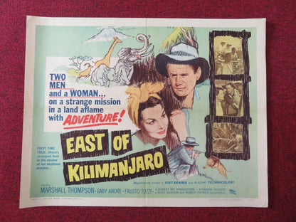 EAST OF KILIMANJARO US HALF SHEET (22"x 28") POSTER MARSHALL THOMPSON 1962 Movie posters
